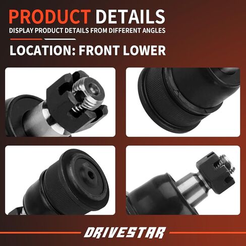 Drivestar 2PCS K500004 Front Ball Noints ، Fit 2003 2004 2005 2006 2007 2008 2008 2010 2011 for Honda Element يستبعد SC spor in Kuwait