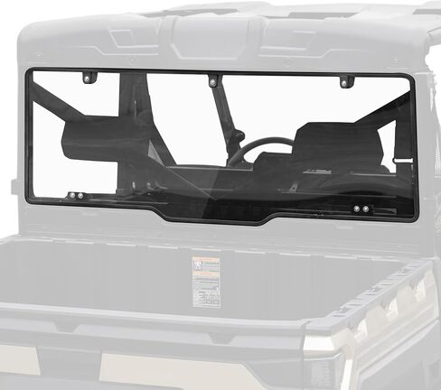 SAUTVS Clear Front Half Windshield for Ranger XP 1000 17-25, Lightly Dustproof Durable PC Half Windscreen for Polaris Ranger XP 1000 / 900 / Crew / Diesel 2017-2025 Accessories, Replace #2883301 in Saudi Arabia