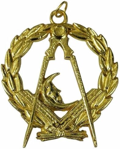 Masonic Regalia Grand Lodge Jewel – Secretary Officer Chain Collar Jewel - Gold Jewel in Saudi Arabia