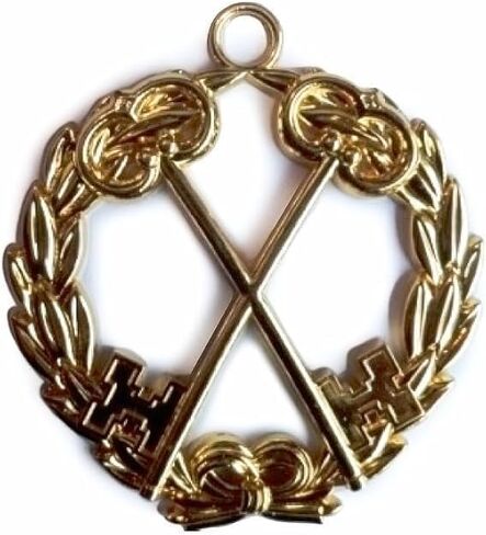 Masonic Regalia Grand Lodge Jewel – Secretary Officer Chain Collar Jewel - Gold Jewel in Saudi Arabia