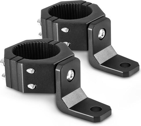 UNI-SHINE 2PCS Whip Lights Mounts Aluminium Alloy Heavy Duty UTV Whip Brackets 360° Adjustable Flag Mounts for Off-Road Vehicles Compatible with 1.75"-2" Roll Bars & Light Bar in Kuwait