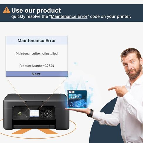 C9345 Ink Maintenance Box Replacement for Epson Ecotank ET-8550 ET-8500 ET-5850 ET-5800 ET-16600 ET-16650 ET-5880 ET8550 8550, Compatible for Epson Maintenance Box C9345 WF-7840 WF-7820 Printers in Kuwait