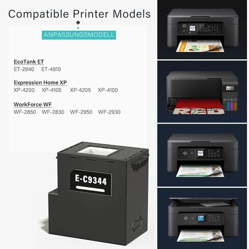 C9345 Ink Maintenance Box Replacement for Epson Ecotank ET-8550 ET-8500 ET-5850 ET-5800 ET-16600 ET-16650 ET-5880 ET8550 8550, Compatible for Epson Maintenance Box C9345 WF-7840 WF-7820 Printers in Kuwait