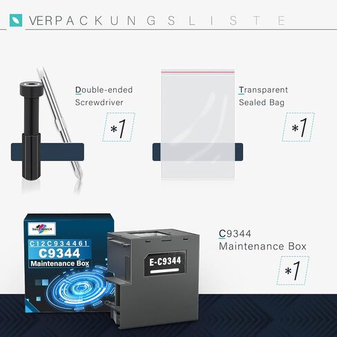 C9345 Ink Maintenance Box Replacement for Epson Ecotank ET-8550 ET-8500 ET-5850 ET-5800 ET-16600 ET-16650 ET-5880 ET8550 8550, Compatible for Epson Maintenance Box C9345 WF-7840 WF-7820 Printers in Kuwait