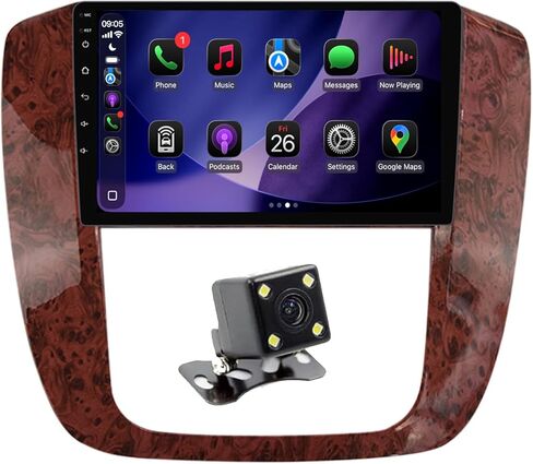 Fellostar Radio Stereo Upgrade for GMC Yukon 2007-2012 Chevrolet Chevy Tahoe Suburban,Carplay and Android Auto 10 Inch Touch Screen with GPS,DSP,Steering Wheel Control,RDS 2+32GB in Kuwait