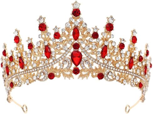 تاج كريستال خمر وتاج للنساء الزفاف الزفاف راينستون تيارا الأميرة ملكة التاج القوطية القوطية الأسود تاج من أجل حفلة عيد ميلاد الأزياء تأثيري in Kuwait