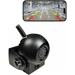 كاميرا احتياطية لاسلكية مطورة، وصلة مغناطيسية، كاميرا رؤية خلفية واي فاي تعمل ببطارية قابلة لإعادة الشحن 4000 مللي أمبير في الساعة، كاميرا عكسية مقاومة للماء 720P IP68 للشاحنة/RV/التخييم/المقطورة لهاتف iPhone iPad Android in Kuwait