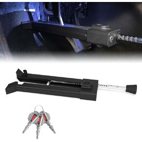 Anti-Theft Brake Pedal Lock – Heavy Duty Car Security Device with LED & Window Breaker, 3-Second Car Install Theft Prevention for SUV/Truck/Van (Military-Grade Steel) in Saudi Arabia
