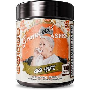 Gamer Supples ، GG Energy Grandma's Ashes (100 حصانة) - Keto Friendly Gaming Energy ومزيج Nootropic ، خالي من السكر + الكافيين العضوي + الفيتامينات ، مسحوق الشراب in Kuwait