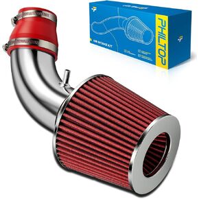 PHILTOP Cold Air Intake Red Tube Compatible With Chrysler PT Cruiser 2003-2009 2.4L, Chrysler PT Cruiser 2001-2002, Red in Kuwait