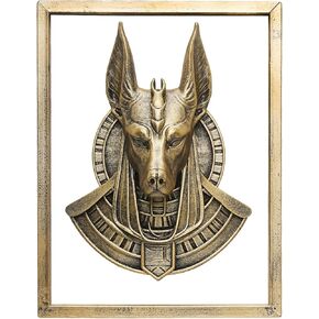 JJALIGHTS Animal Heads Wall Decor Resin Animals Sculptures Head Wall Hanging Decoration Imitation Copper vintage Wall Sculpture for Living Room Bedroom Office(5pcs,Includes Metal Frame) in Saudi Arabia
