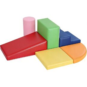 6-Piece Set Baby Foam Climbing Blocks for Toddlers - Baby Climbing Toys for Toddlers Indoor - Kids Soft Play Climbing for Toddlers - Velvet Foam Play Gym Playtime Corner Climber in Kuwait