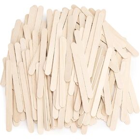 WISYOK 240 Pcs Natural Wood Craft Sticks, Popsicle Sticks, Lolly Sticks for Crafts 4.5 Inch, Ideal for Homeschool Arts and Crafts, Waxing Supplies, Classroom Art Supplies in Kuwait