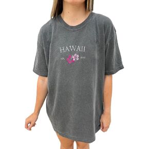 Womens Oversized Vintage Flower T-Shirts Preppy Western Graphic Tees Tops Y2k Ocean Coastal Summer Beachy T Shirts in Kuwait