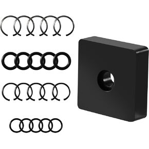 10 عبوات بمشبك حلقة الاحتفاظ بالصدمات مقاس 1/2 بوصة و3/8 بوصة مع حلقة دائرية لمفاتيح الصدمات الكهربائية أو الهوائية من ميلووكي، تتضمن أداة تثبيت حلقة الاحتفاظ بالسندان، متوافقة مع مفاتيح الربط اللاسلكية والهواء in Kuwait