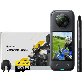 Insta360 X3 Battery Kit - 360 Action Camera with 5.7K 360 Active HDR Video, 4K Single-Lens Camera, Waterproof, FlowState Stabilization, 2.29" Touchscreen, AI Editing, for Motorcycle, Wintersports in Kuwait