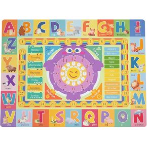 حصيرة لعب الأطفال للأرضية ، Playmat غير المنقولة للأطفال الصغار والرضع ، سجادة ABC Kids التعليمية الكبرى الكثيفة لزحف ولعب سطح أفخم فائق للحفاظ على سلام (40 "× 60") in Kuwait