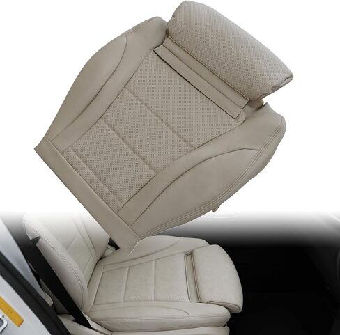 Priprilod Tan Leather Driver Side Bottom Replacement Seat Cover Compatible with Mercedes Benz C300 2015 2016 2017 2018 2019 2020 2021 in Saudi Arabia