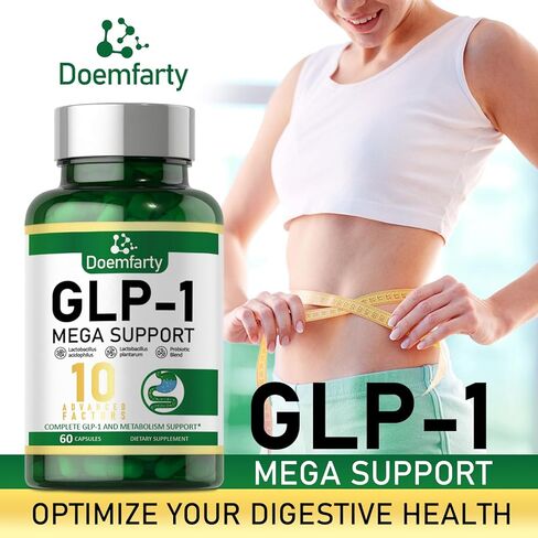 GLP-1 probiotic | ملحق GLP-1 ، تنشيط GLP مع 10 مليارات من بروبيوتيك متعددة السلطات CFU + prebiotics ، GLP 1 بشكل طبيعي ، Probiotic GLP-1 للرجال والنساء ، 60 GLP-1 كبسولة (1PCS) OP1 in Kuwait