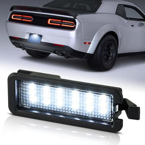 LED License Plate Lights Tag Light Compatible with Dodge Durango 2014-2020 Pickup Truck Number Plate Light Assembly Replacement in Kuwait