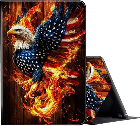 حافظة كمبيوتر لوحي FUYOCWE for Fire HD 10 (الجيل الثالث عشر، إصدار 2023، 10.1 بوصة)، غطاء قلاب ذكي بحامل متعدد الزوايا من جلد البولي يوريثان لهاتف Amazon Kindle Fire HD 10 الجيل الثالث عشر - قطة سوداء مع زهور ذهبية in Kuwait