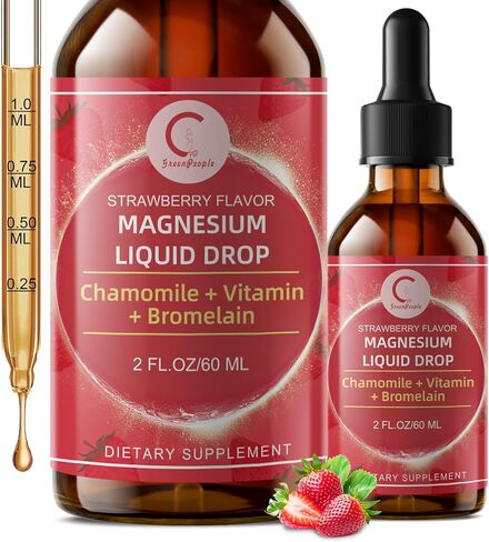 قطرات سائلة ثلاثية المغنيسيوم السائل-قطرات سائل غليسينات المغنيسيوم ، تاورات وسيترات مع L-theanine ، فيتامين B6 للنوم ، العضلات ، صحة المناعة ، نباتي ، غير المعدلة وراثيا ، نكهة الفراولة ، 2 فلوريدا أوقية in Kuwait