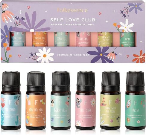 Folkulture Fall Essential Oils Set for Diffuser for Home | Set of 30 Pure Essential Oils | Diffuser Oil Scents - 100% Natural and Organic | Lavender, Vanilla, Patchouli, Peppermint, Rosemary in Kuwait