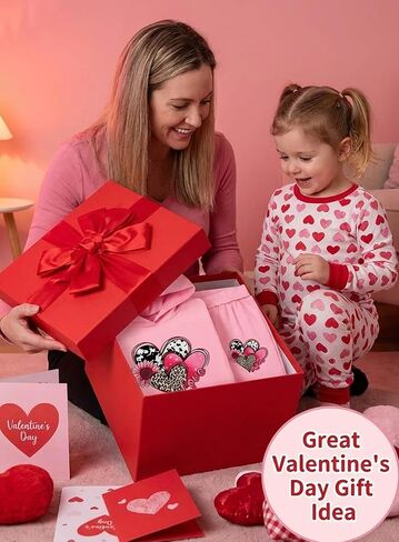 Toddler Girls Heart Hoodie Outfit - Kids Cow Leopard Print Sweatshirt Sunflower Sweatpant Spring Pink Sweatsuit Set in Kuwait