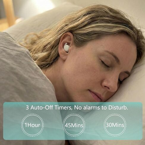 سماعات أذن غير مرئية للنوم، سماعات رأس مريحة لتقليل الضوضاء للنوم الجانبي، وسادات نوم مسطحة بلوتوث، وضع النوم/اللعب/الموسيقى، وقت تشغيل 6 ساعات، وسادات أذن بتصميم نحيف وخفيف الوزن in Kuwait