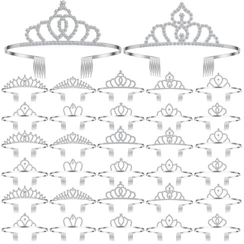 Lyrow 30 PCS Tiara Crowns for Women Princess Princess Beadband Crystal Queen Croون in Saudi Arabia
