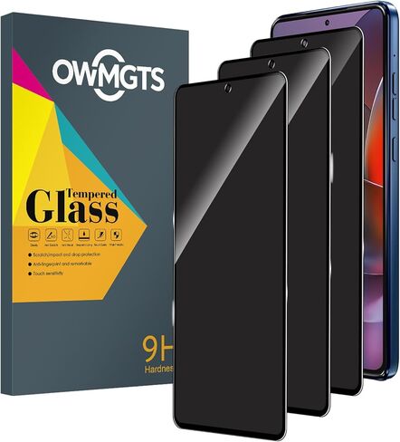 2+2 واقي شاشة للخصوصية لهاتف Samsung Galaxy A13 4G/5G (عبوتان) واقي شاشة أمامي خاص من الزجاج المقوى + (عبوتان) واقي عدسة الكاميرا، مضاد للخدش، [مضاد للتجسس] - أسود in Kuwait