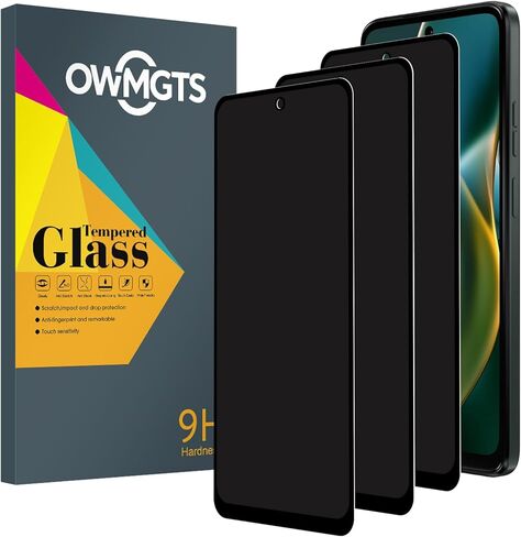 2+2 Privacy Screen Protector for Samsung Galaxy A13 4G/5G (2 Pack) Front Private Tempered Glass Screen Protector +(2 Pack) Camera Lens Protector, Anti-Scratch, [Anti-Spy] - Black in Kuwait