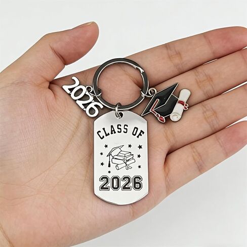 سلسلة مفاتيح التخرج فئة فريدة من 2025 سلاسل مفاتيح الفولاذ المقاوم للصدأ مفاتيح هدايا طالب خريج مضحك من المعلم in Kuwait