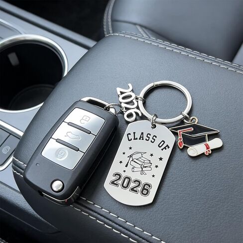 سلسلة مفاتيح التخرج فئة فريدة من 2025 سلاسل مفاتيح الفولاذ المقاوم للصدأ مفاتيح هدايا طالب خريج مضحك من المعلم in Kuwait