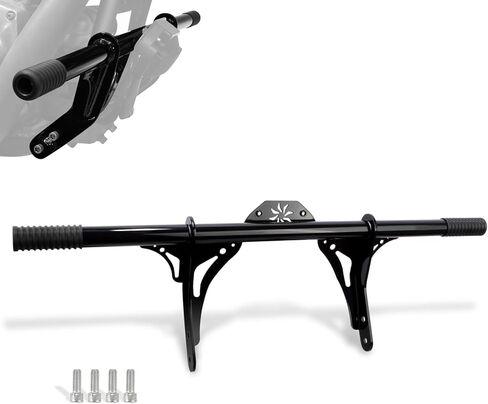 WOWTK Highway Peg Crash Bar+ Passenger Footpegs Enginge Guard for Harley Dyna with mid Control Models 2006-2017, for Street Bob FXDB/I Fat Bob FXDF Low Rider FXDL/I Wide Glide FXDWG/I,Gloss Black in Saudi Arabia