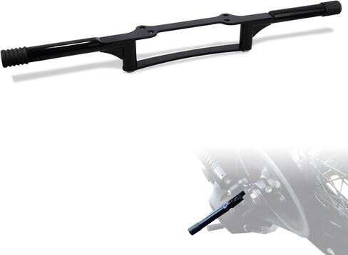 WOWTK Highway Peg Crash Bar+ Passenger Footpegs Enginge Guard for Harley Dyna with mid Control Models 2006-2017, for Street Bob FXDB/I Fat Bob FXDF Low Rider FXDL/I Wide Glide FXDWG/I,Gloss Black in Saudi Arabia