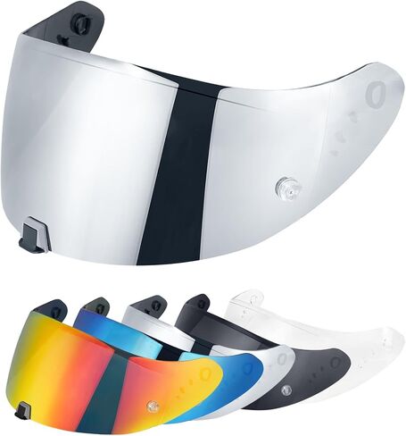 VCOROS T520 خوذة درع الحافة لـ ST1400/R1 - T520 Full Face Shield Helment Helmet Aggoors for T520 ST1400 R1 (Chrome Red) in Saudi Arabia