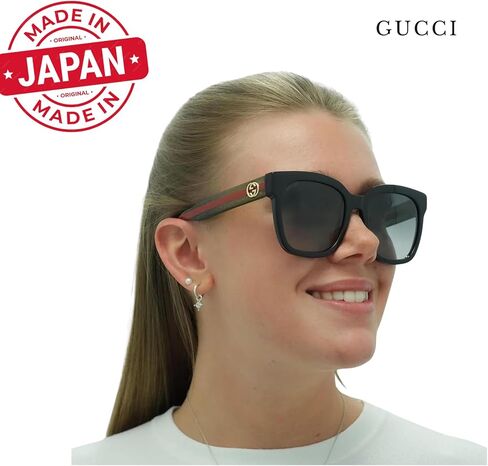 Gucci GG0034SN نساء مصمم نظارات شمسية مربعة: نظارات إطار مربعة مع عدسات غير مستقطبة - مثال على الرفاهية والأناقة in Saudi Arabia