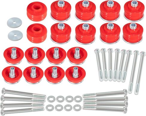 KF04060BK Body Mount Mount Kit For Ford F250/F350 Super Duty 2WD/4WD 2008-2016 | يتصاعد الكابينة البولي يوريثان مع أكمام فولاذية | XL/XLT/Lariat/King Ranch متوافق in Kuwait