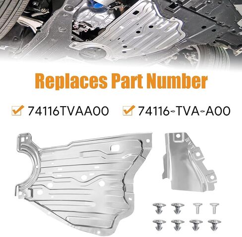 Engine Splash Shield Guard Under Car Shield Cover Board Compatible with Honda Civic 2016 2017 2018 2019 2020 2021 Replace 74110-TBA-A00 90674-TY2-A01 in Saudi Arabia