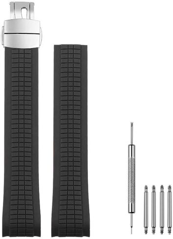 21mm Silicone Rubber Watch Band Strap Compatible with Patek Aquanaut Philippe -5164A 5167A in Kuwait