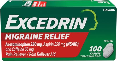 كبسولات الإغاثة من Excedrin الصداع النصفي لتخفيف أعراض الصداع النصفي - 100 عدد in Saudi Arabia