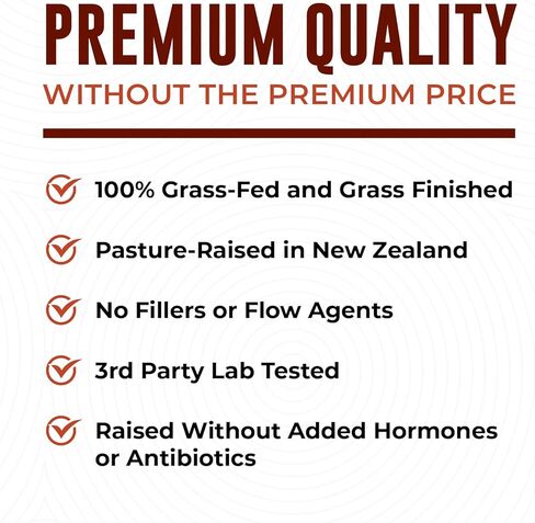 مكملات لحوم البقر للنساء - كبد لحوم البقر والكلى والقلب والرحم ، يدعم الطاقة الإجمالية للمرأة والصحة - المراعي التي تربى في نيوزيلندا - لا حشو أو عوامل تدفق - 120 كبسولة in Kuwait