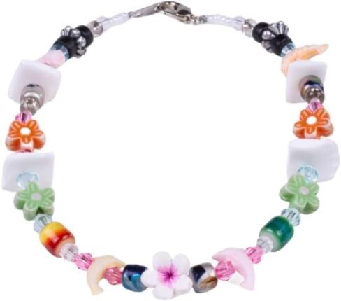 Bluerica Sishell Anklet مع سحر Sealife - مجوهرات شاطئية مصنوعة يدويًا in Kuwait
