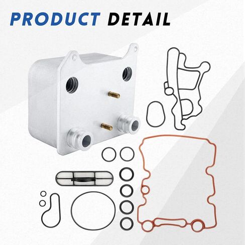 904-228 Engine Oil Cooler Kit Adapter For Ford E-350 club wagon E-450 Excursion F-250 F-350 F-450 F550 super duty 2003 2004 2005 2006 2007 2008 2009 2010 Accessories Including Gasket 3C3Z-6A642-CA in Kuwait