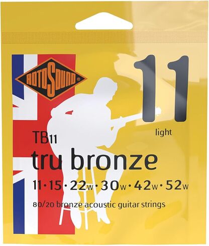 Rotosound TB11 Tru Bronze Acoustic Guitar Strings (11-52) in Kuwait