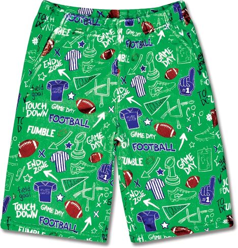 iscream + Corey Paige Designs Big Boys Bold Print Silky Soft Plush Shorts Collection in Saudi Arabia