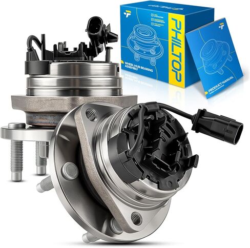 Philtop Front 513214 Wheel Bearing and Hub Assembly 5 Lugs for Malibu 2004-2012 ، HHR 2008-2010 ، G6 2005-2010 ، Aura 2007-2009 with ABS 2 pcs in Kuwait