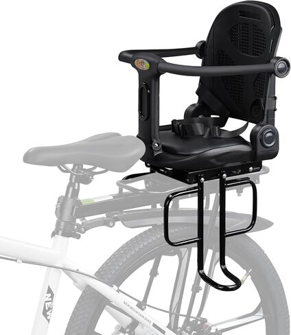 Child Bike Seat - Front Mount, Baby Bike Seat with guardrails and Safety Belt, Adjustable Front Mounted Child Bicycle Seats,Infant Bike Seat, Toddler Bike Seat for Adults City Bikes Bicycle in Saudi Arabia