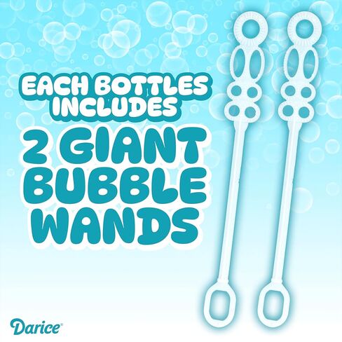Bubble Play 2 Bottles 32 OZ Bubble Solution Refill - Large, Easy-Grip Bottles for Bubble Guns, Wands, Bubble Machines Refill Bottles (2 Pack) in Saudi Arabia